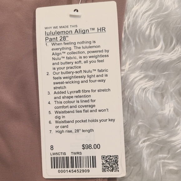 Lululemon Align HR Pant 28" Twilight Rose - Picture 10 of 10